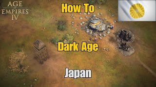 Build Order For Japan In AOE 4  Dark Age Samurai Rush [upl. by Isolde64]