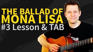 How To Play The Ballad Of Mona Lisa Acoustic Guitar Lesson 3  Panic At The Disco [upl. by Harte738]