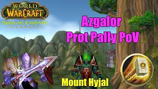 Azgalor Prot Paladin OT PoV  TBC Classic Phase 3 [upl. by Nawed382]