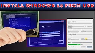 StepbyStep Guide Install Windows 10 from a USB Dongle [upl. by Claud247]