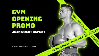 Free Stroke Sport Opener Fitness Gym Discount Promo Video Template Customizable  FlexClip [upl. by Maxine]