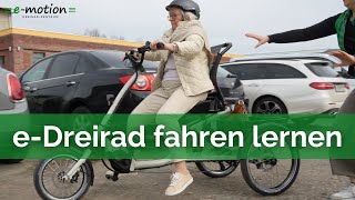 Elektro Dreirad für Erwachsene eBike fahren lernen 💥  Wie bediene ich ein eDreirad [upl. by Joachima]