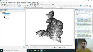 ArcGIS  Slope  Mapa de declividade [upl. by Assirrem]