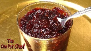 Home Made Cranberry Sauce  Jelly  One Pot Chef [upl. by Cartan]