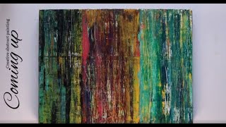 How to paint an Abstract painting  Easy and simple  Step by step tutorial video [upl. by Gamal]