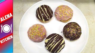 🍩Τέλεια Σπιτικά Ντόνατς στο Φούρνο  Delicious Homemade Donuts Baked Not Fried  Alena Kitchen [upl. by Alodi]