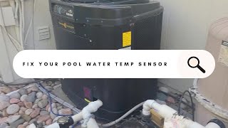 How to Replace a Bad Water Temperature Sensor on your pool heater  Easy DIY [upl. by Hcurab]