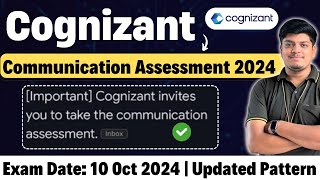 Cognizant Communication Assessment 2024  Test Date 10 Oct  Updated Pattern Important Guidelines [upl. by Aitnyc]