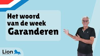 Het woord van de week garanderen [upl. by Sy378]