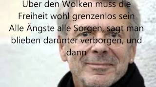 Über den Wolken von Reinhard Mey  Lyrics [upl. by Asilec]