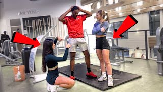 C🥒CUMBER WORKOUT INSTRUCTOR PRANK 🥒 ON TWO BADDIES IN THE GYM 🏋🏽‍♀️ [upl. by Annauqaj]