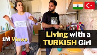 Staying with a Turkish Girl  Couchsurfing  Indian in Turkey [upl. by Leunammi617]