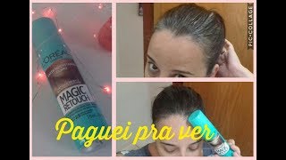 Retocando a raiz com Magic Retouch Loreal test spray Racines Magic retouch l oreal Paris [upl. by Eyde]