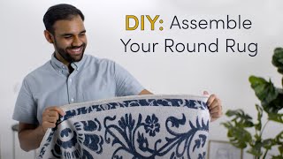 How To Assemble Your Round Rug  Ruggable [upl. by Morville]