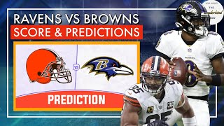 RAVENS VS BROWN SCORE amp PREDICTIONS [upl. by Ok]