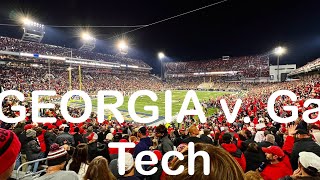 A DAY AT A GEORGIA FOOTBALL GAME  Georgia Tech 112523 football espn georgia [upl. by Aspasia]