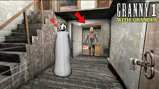 Granny 1 With Grandpa Full Gameplay  Grandpa in Granny Home Sewer Escape [upl. by Ecar467]