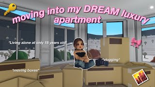 🏙️ moving into my DREAM LUXURY PENTHOUSE at 18 moving ep3 Bloxburg Roleplay wvoices [upl. by Llyrat79]