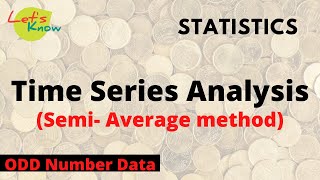 Time series Analysis in Semi Average Method from ODD data  Geography Practical in Bangla [upl. by Kosiur853]