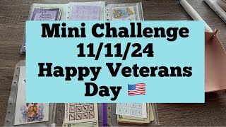 Mini Challenge Monday Pt 4340111124 Happy Veterans Day moneychallenge minichallenges [upl. by Awjan587]