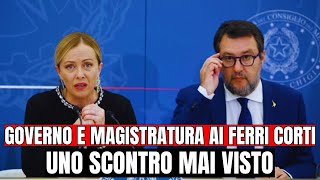 SCONTRO TOTALE TRA GOVERNO E MAGISTRATURA NESSUNO SI ASPETTAVA QUESTO [upl. by Lyns]