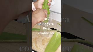 DIY Aloe VeraDeep conditioner 4C Hair haircare deepconditioning hairgrowth shorts [upl. by Yvad]