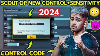 Scout Sensitivity Settings 2024 amp Scout New 5 Finger Control Update 30 BgmiPubg Mobile [upl. by Wakefield840]