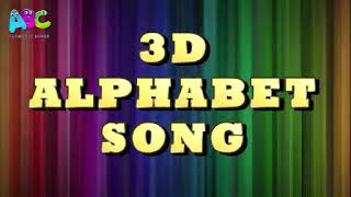 3D Alphabet Song 3D Songs For Children [upl. by Nosidam]