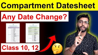 CBSE 10th 12th Compartment Supplementary Exams 2024 Datesheet Out [upl. by Aileme]