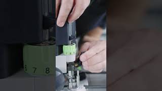 Upgrade your Festool Router with the OF 1400 Guide Stop festoolusa woodworkingtools routersetup [upl. by Ennairek]