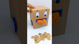 Cardboard saving coin bankelectric coin savin machineshortsfeed toyselectric trending [upl. by Name]