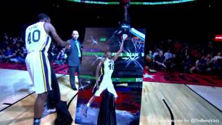 2013 Sprite Slam Dunk Contest  Jeremy Evans Dunks Over Painting [upl. by Nnyltiak]