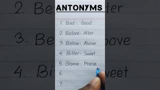 Antonyms shorts englishvocabulary logic [upl. by Vallie183]