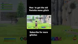 Old menu glitch fortnite viral fizz [upl. by Forta]