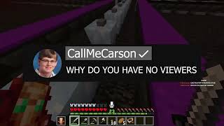 Playing on Callmecarsons server makes Minecraft 1000 Funnier callmecarson twitch minecraft [upl. by Ledairam999]