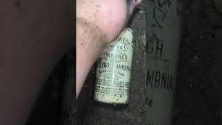 Live excavation Plynine ammonia found bottle digging Glasgow Scotland [upl. by Adnirual]