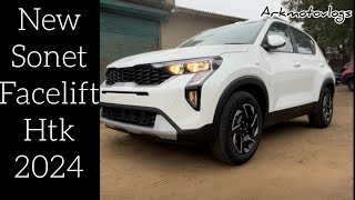 New Kia Sonet Facelift 2024 Htk Petrol Full Detailed Review kiasonetfacelift [upl. by Aland]