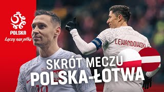 Skrót meczu 🇵🇱 Polska  Łotwa 🇱🇻 [upl. by Kerman551]