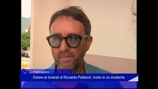 Pontecagnano Faiano dolore ai funerali di Riccardo Petteruti morto in un incidente [upl. by Nolad]