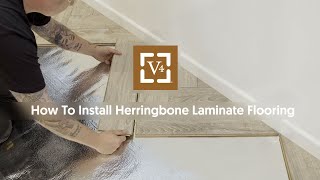 How To Install Herringbone Laminate Flooring [upl. by Nilat713]