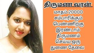 HARSHATHA 33  20000 INCOME  second marriage  second marriage tamil  TMS411 [upl. by Cavit]