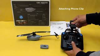 C127 Sentry Mini Spy HD Camera Drone – First Flight Review [upl. by Wershba]