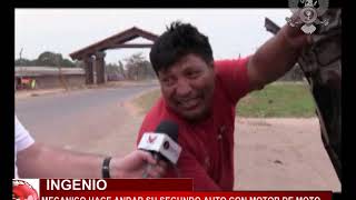 MECANICO HACE ANDAR SU SEGUNDO AUTO CON MOTOR DE MOTO [upl. by Ruyam]