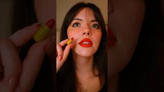 Trying lipsticks in the shape of pills 💊 asmr [upl. by Nilatak766]