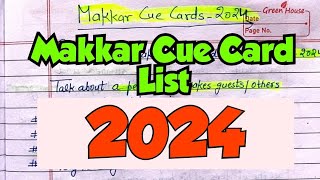 New cue cards 2024  Ielts Speaking makkar list September to Dec 2024  Jumbo cue card  83 in 1 [upl. by Rawde49]