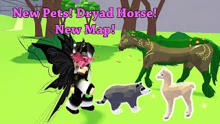 🦙🦝Getting the New Dryad and 2 Pets in Horse Valley PLUS NEW MAP SOON Horse Valley Roblox [upl. by Notlek]