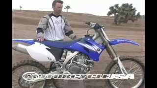 2006 Yamaha YZ450F First Ride  MotoUSA [upl. by Nilra]