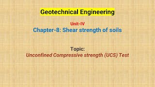 Unconfined Compressive strength UCS Test [upl. by Abott]