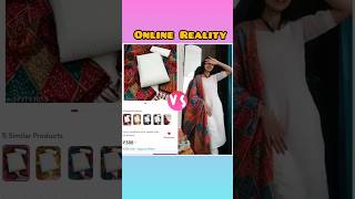 meesho unstitched dress material reality \\suit review [upl. by Xuagram]