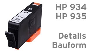 HP934 HP935 Tintenpatronen  Details zur Bauform  HP Officejet Pro 6320 Pro 6820 Pro 6830 [upl. by Yrro]